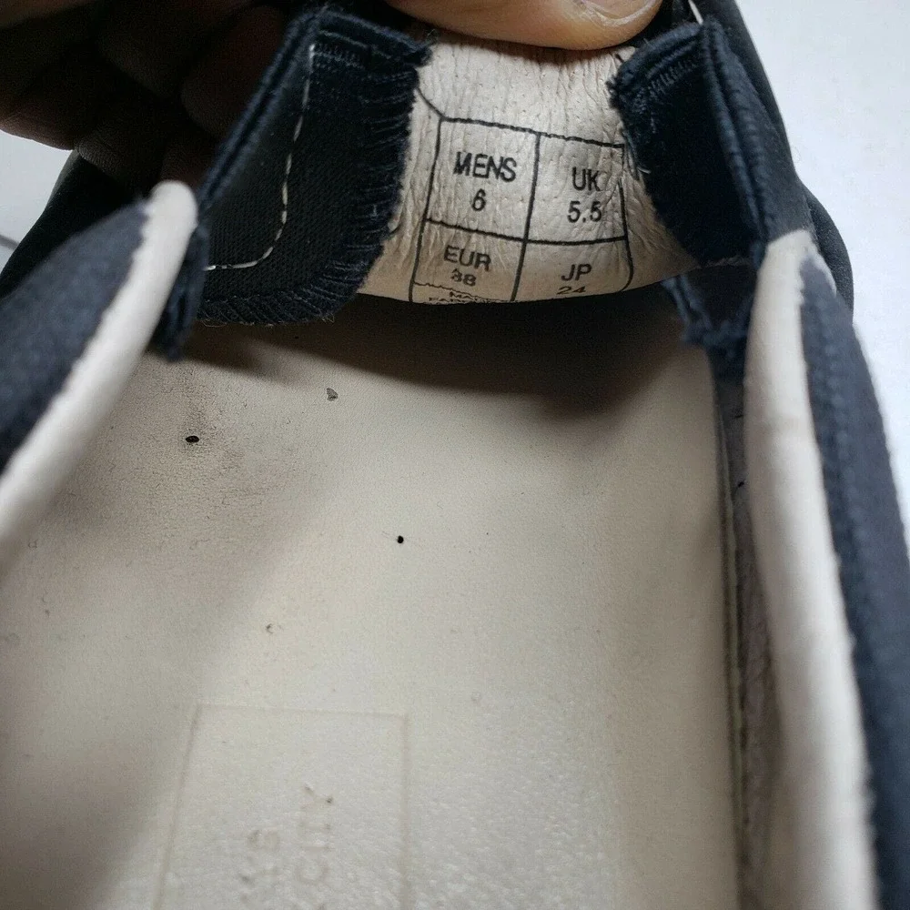 Saturdays NYC Men's Vass‎ Slip on Sneakers Black White Size 6